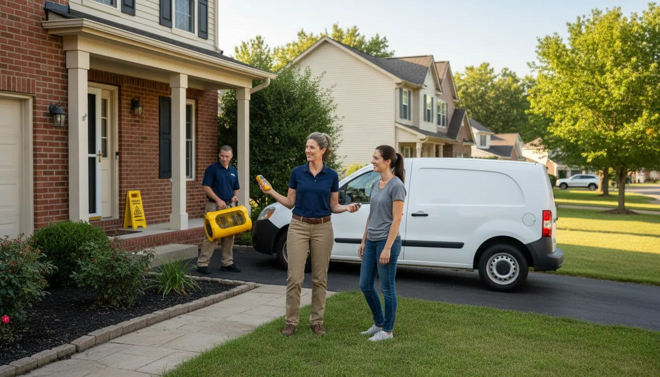 Residential water damage restoration in Electric City, WA